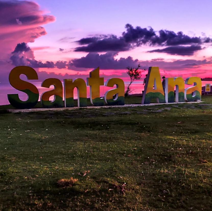 Cartel de Santa Ana al atardecer